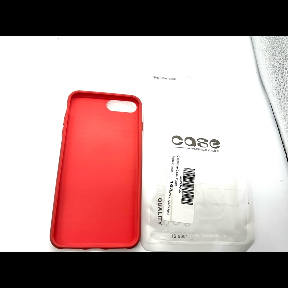 iPhone 7+ or 8+ cover,called a “jelly case” used 2 mo. Color I would call melon.